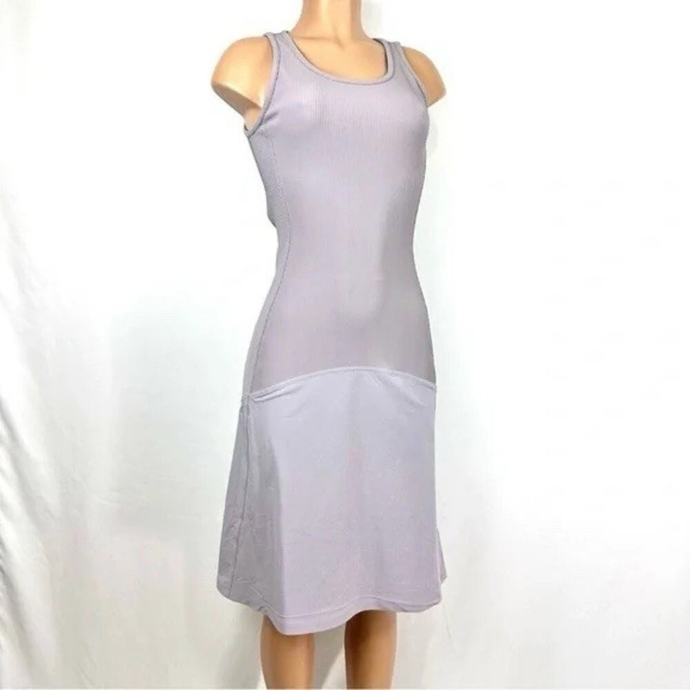 Athleta Seasoft Ribbed Midi Tank Dress Lavender Athleisure Women’s M